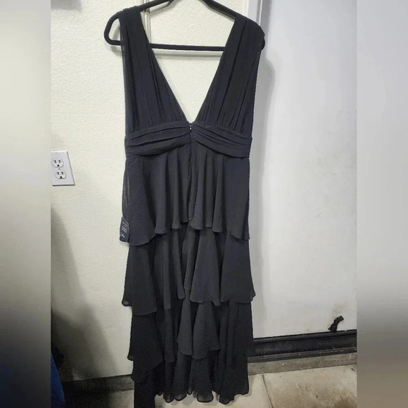 Lulus Amazing Evening Black Tiered Maxi Dress Wedding Party Prom Bridesmaid - Picture 7 of 11